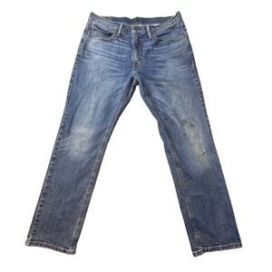 Levi's 541 Jeans Mens 32x30 (33x28) Blue Athletic Stretch Medium Wash Distressed